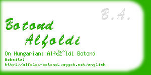 botond alfoldi business card